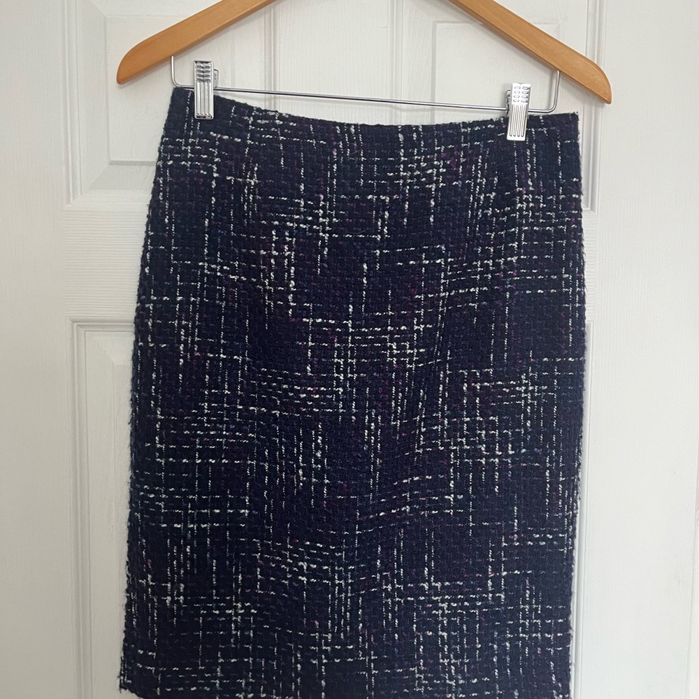 Mario Serrani Purple Pencil Skirt